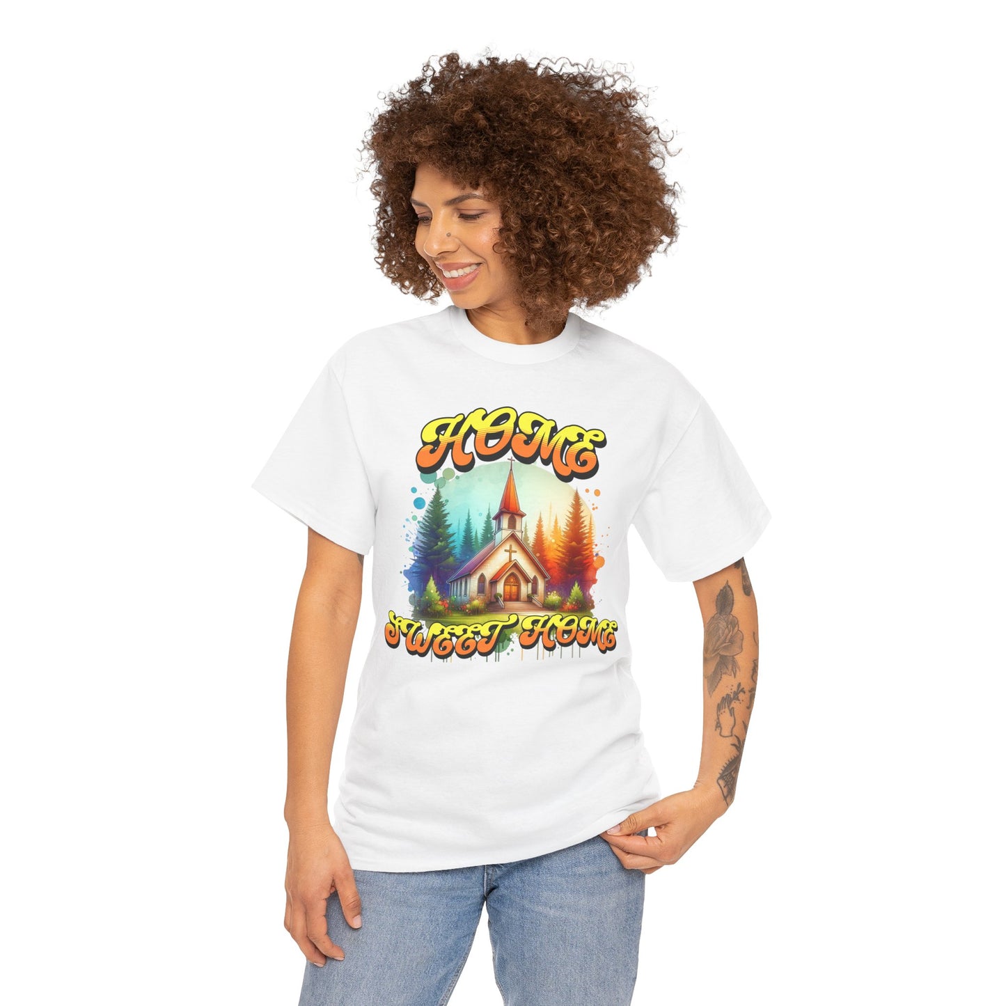 (Home Sweet Home) Unisex Heavy Cotton Tee