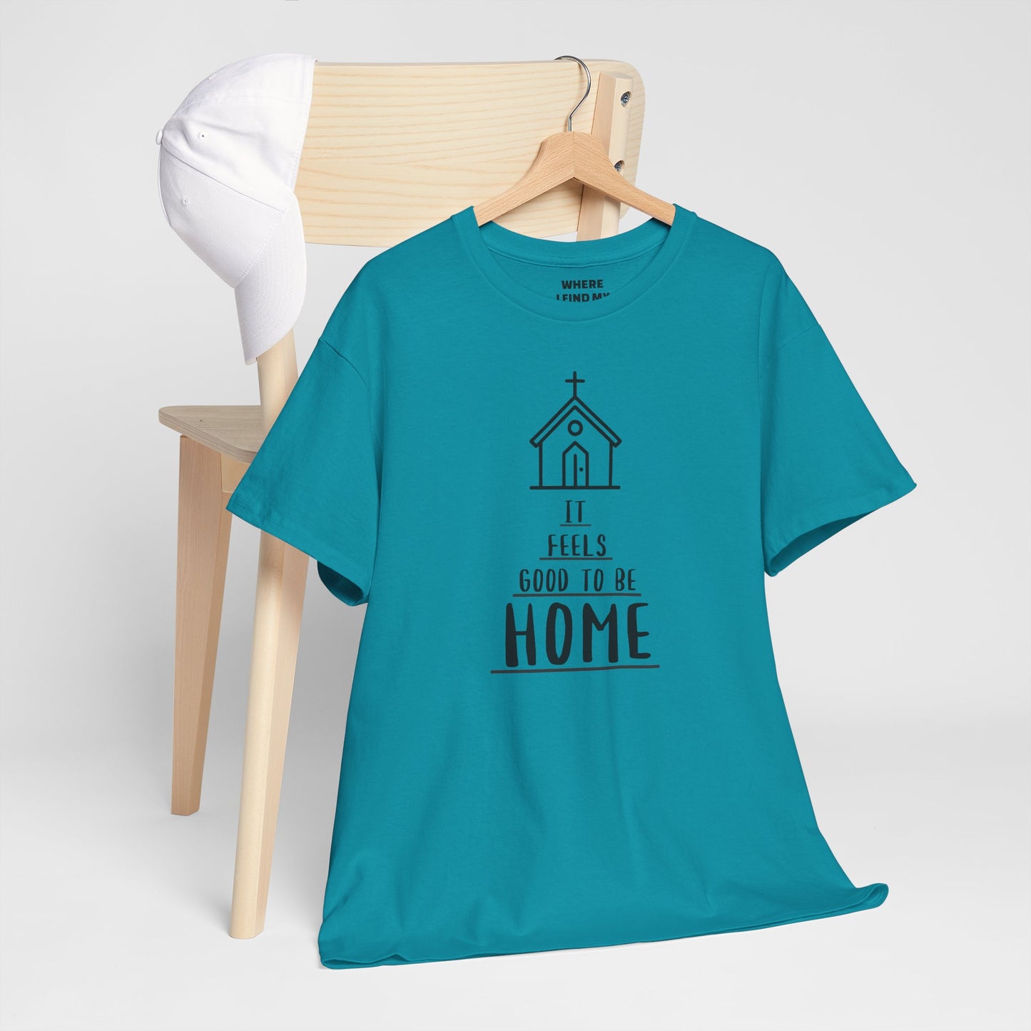 (It Feels Good To Be Home) Unisex Heavy Cotton Tee