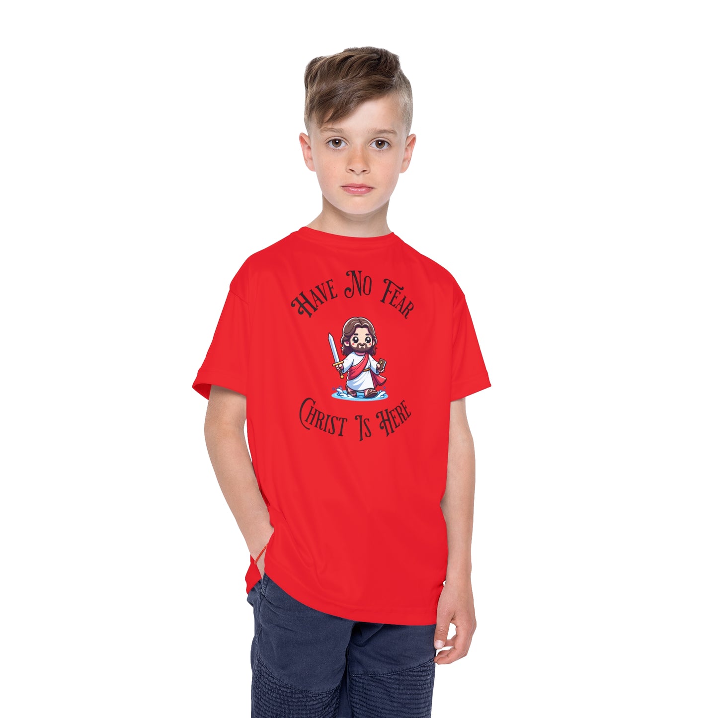 (Have No Fear) Kids Red Sports Jersey