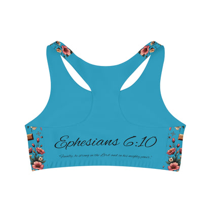 (Ephesians 6:10) Seamless Sports Bra