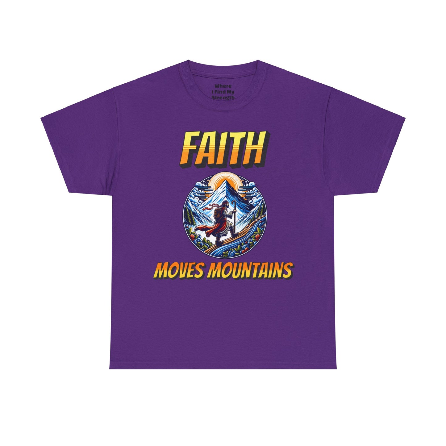 (Faith Moves Mountains) Heavy Cotton Tee