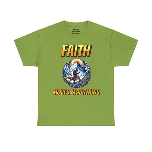 (Faith Moves Mountains) Heavy Cotton Tee