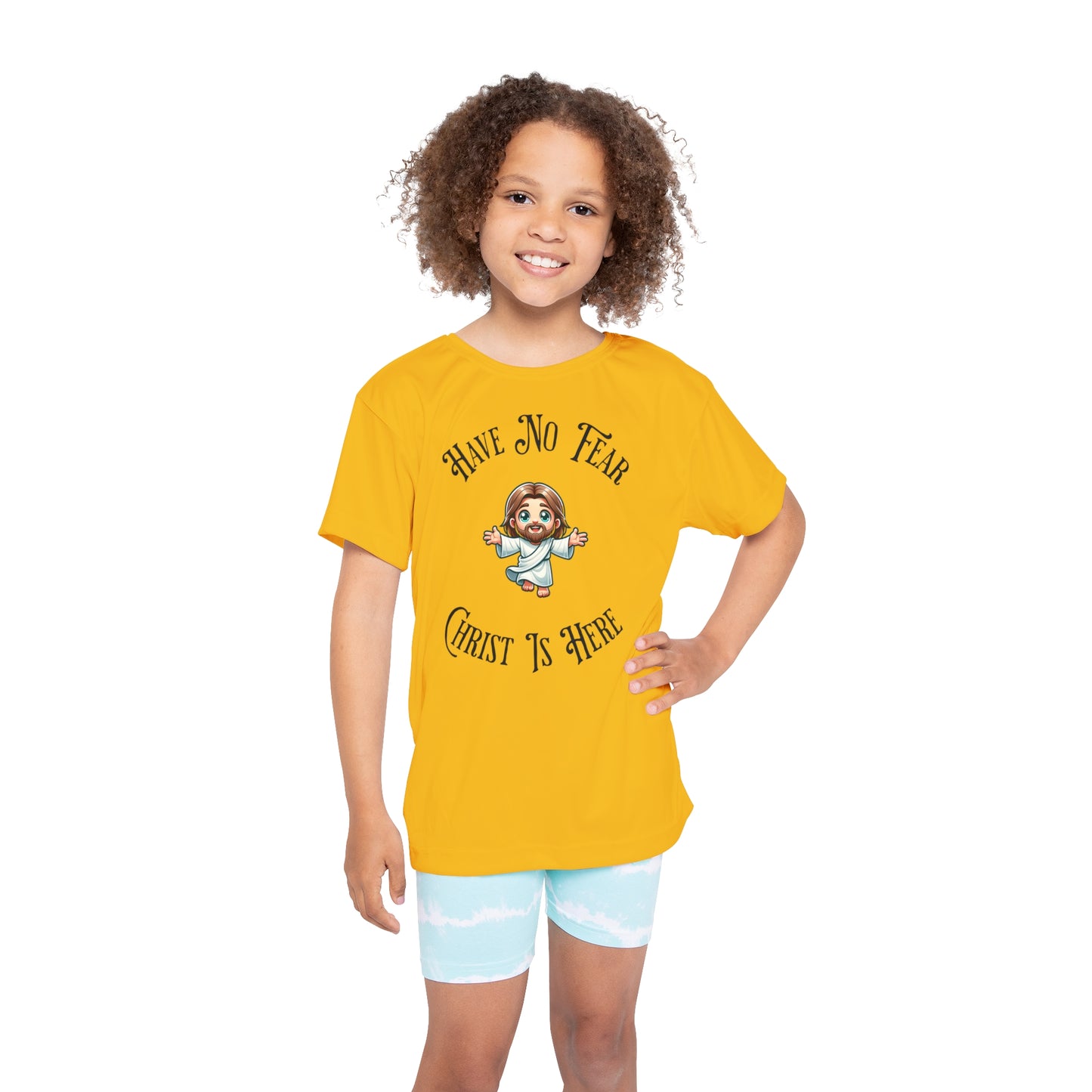 (Have No Fear) Kids Yellow Sports Jersey