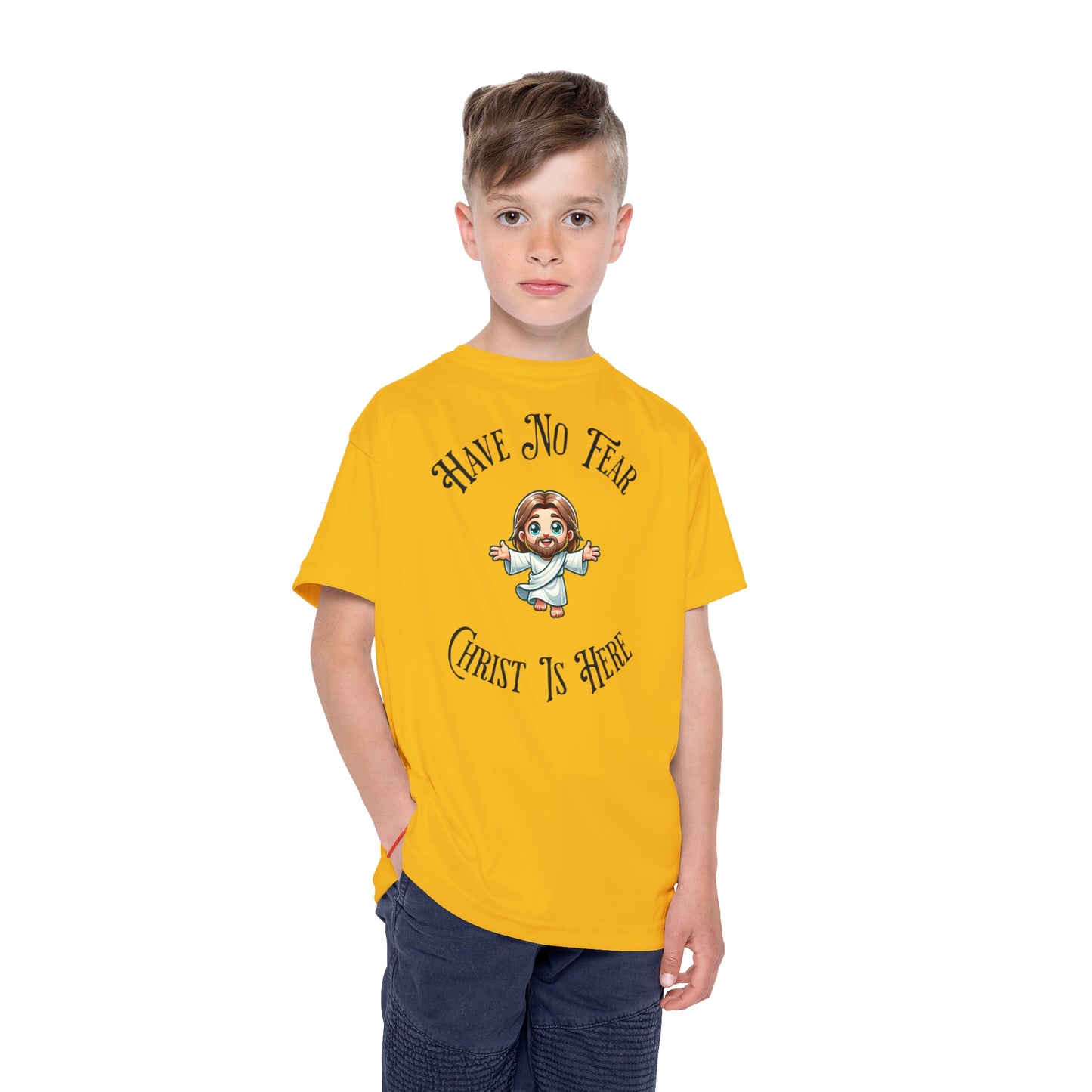 (Have No Fear) Kids Yellow Sports Jersey