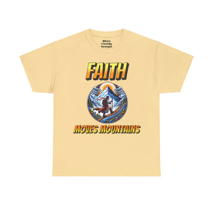 (Faith Moves Mountains) Heavy Cotton Tee