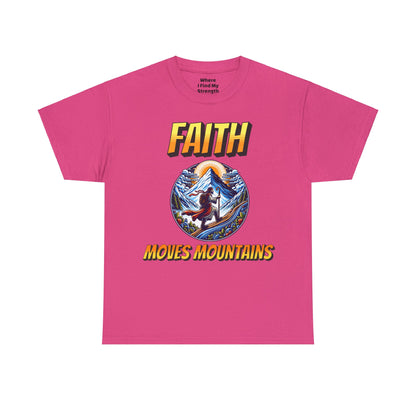 (Faith Moves Mountains) Heavy Cotton Tee